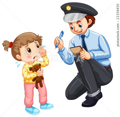Police recording lost child 21359450