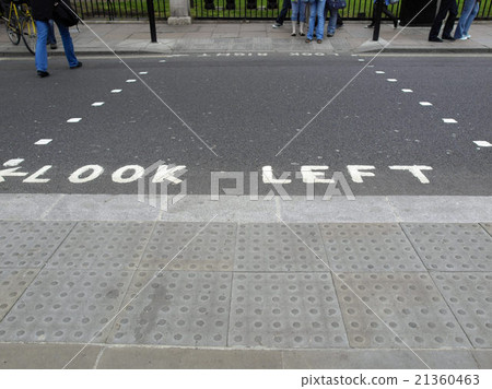 Look Left sign Look Left sign 21360463
