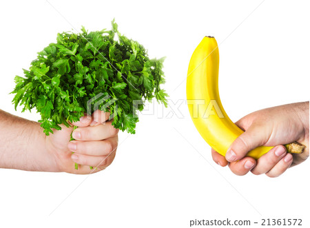 banana like a big penis and parsley 21361572
