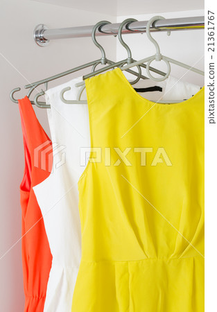 row of bright colorful dress 21361767