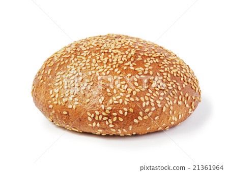 Hamburger bun on a white background 21361964