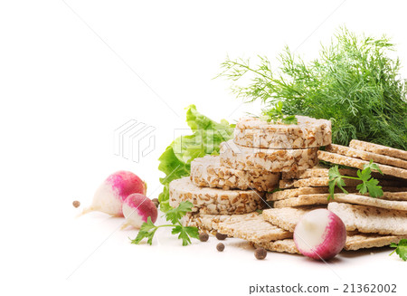 crispbread  isolated on white 21362002