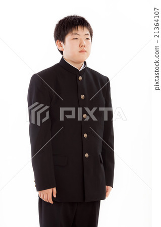 First grade student in junior high school wearing student clothes 21364107