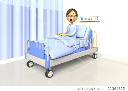 Male patient in hospital 21364815