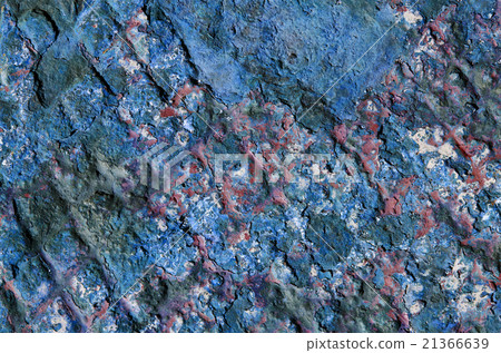 Grungy rusty metal background with peeling paint 21366639