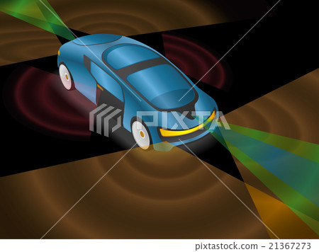 Safety car / automatic driving image illustration Safety car / automatic driving image illustration 21367273