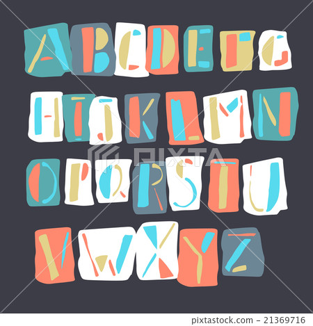 Cartoon Retro Alphabet Cartoon Retro Alphabet 21369716