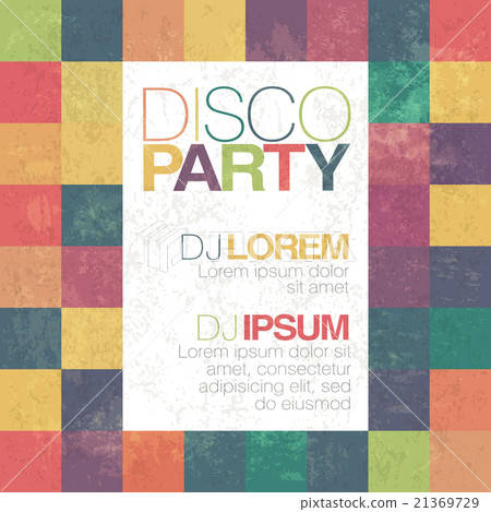 Disco poster or flyer design vintage template Disco poster or flyer design vintage template 21369729
