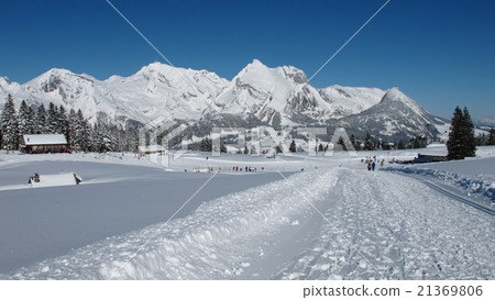 Winter day in the Swiss Alps, Mt  Saentis 21369806