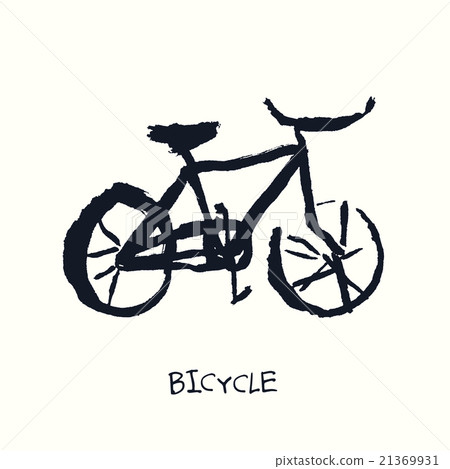 Bicycle. Singlespeed. Hand Drawn Illustration 21369931