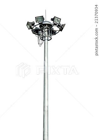 Spotlight tower isolated 21370934