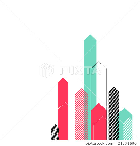 Abstract Background with Stylized Arrows to Up. Abstract Background with Stylized Arrows to Up. 21371696