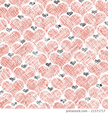Hearts Seamless Pattern Textured Hearts Seamless Pattern Textured 21371717