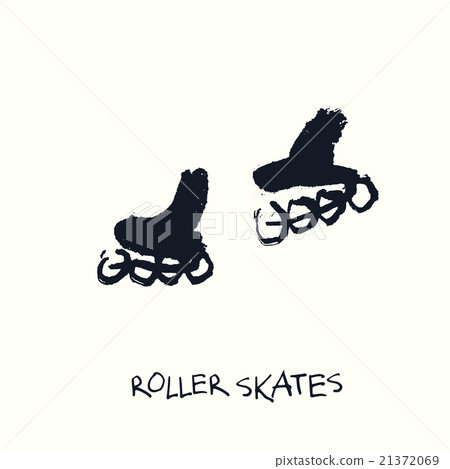 Roller Skates. Hand Drawn Illustration Roller Skates. Hand Drawn Illustration 21372069