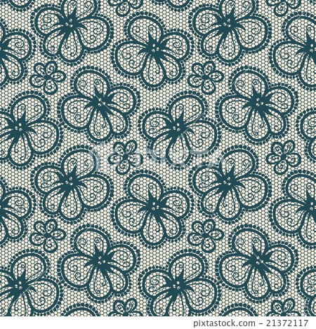 Seamless flower lace pattern - Stock Illustration [21372117] - PIXTA