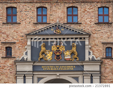 Detail of the Steintor in Rostock (Germany). 21372891