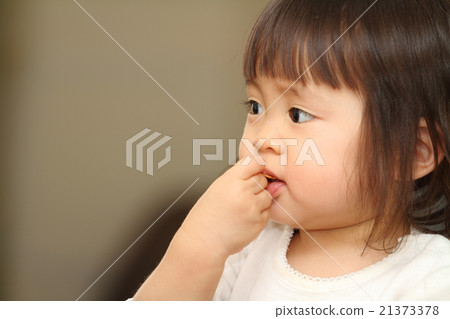 Baby eating cereal (1 year old) Baby eating cereal (1 year old) 21373378