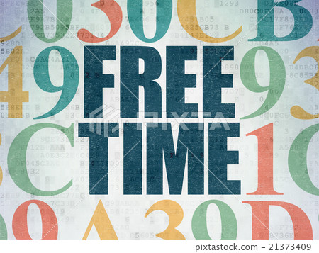 Free Time on Digital Paper background 21373409