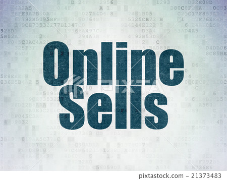 Online Sells on Digital Paper background Online Sells on Digital Paper background 21373483