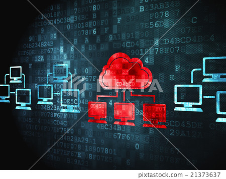 Cloud Technology on digital background Cloud Technology on digital background 21373637