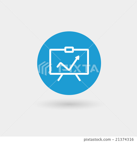 Growth chart icon vector Growth chart icon vector 21374316