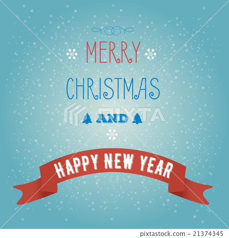 Greeting card Merry Christmas and happy new year Greeting card Merry Christmas and happy new year 21374345