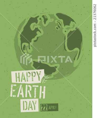 Happy Earth Day Poster. Symbolic Earth  21376062