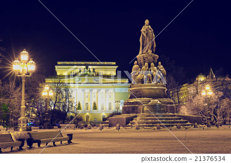 night view of the Alexandrinsky theater night view of the Alexandrinsky theater 21376534