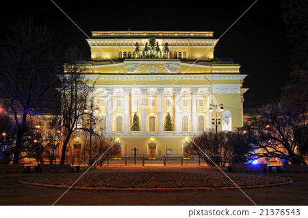 night view of the Alexandrinsky theater night view of the Alexandrinsky theater 21376543
