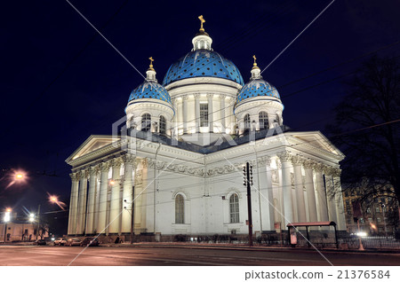 night view of the Troitsky Cathedral 21376584