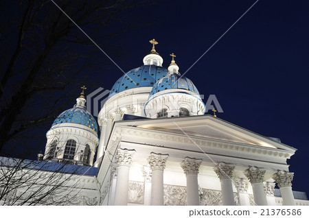 night view of the Troitsky Cathedral night view of the Troitsky Cathedral 21376586