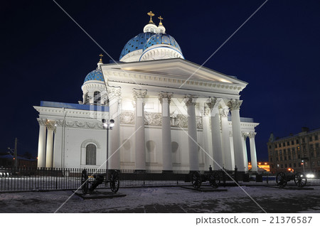 night view of the Troitsky Cathedral 21376587