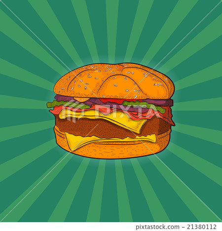 Tasty Burger. Vector Tasty Burger. Vector 21380112