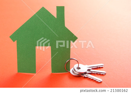 White paper house figure. Real Estate Concept. Top White paper house figure. Real Estate Concept. Top 21380162