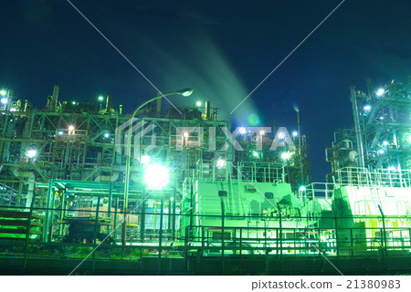 Factory night view Factory night view 21380983