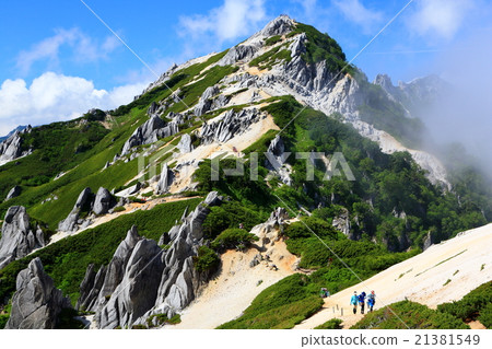 Northern Alps where clouds spring up · Mt. Yama 21381549