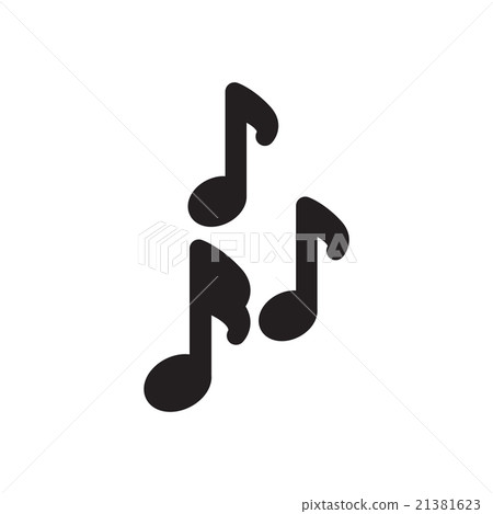 Flat icon in black and white notes - Stock Illustration [21381623] - PIXTA