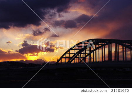 Bridge and double Fuji Bridge and double Fuji 21381670