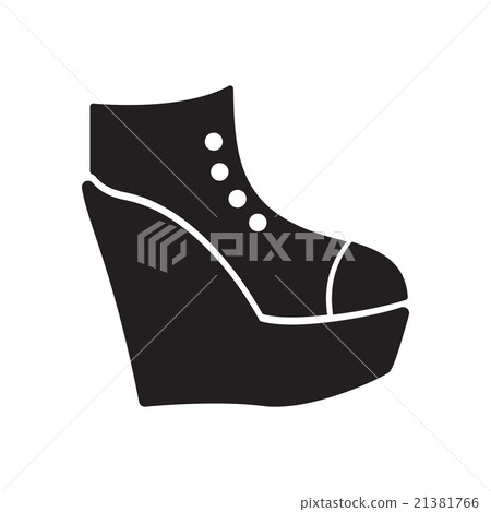 black & white platform shoes