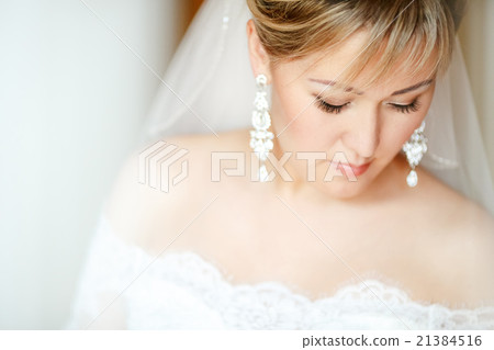 Portrait of a beautiful bride Portrait of a beautiful bride 21384516