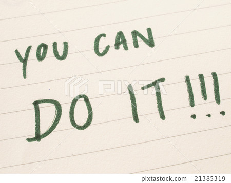 Hand writing on opened notebook 21385319