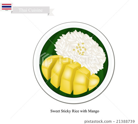 Thai Dessert, Ripe Mango with Sticky Rice 21388739