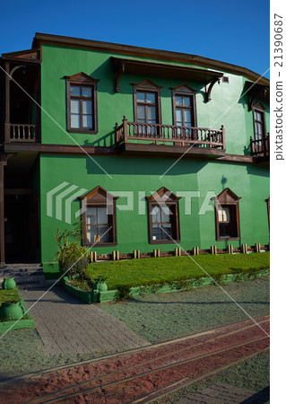 Colourful Railway Buildings 21390687