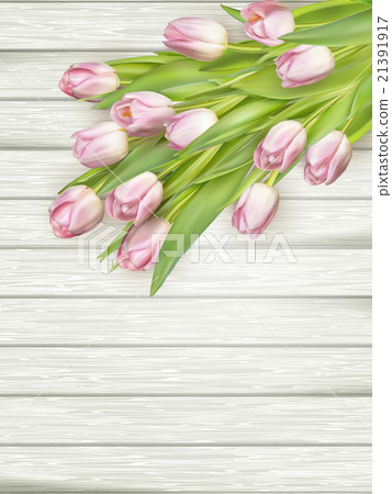 Fresh pink tulips. EPS 10 Fresh pink tulips. EPS 10 21391917