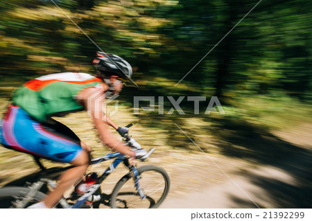 Abstract motions blur background - mountain Bike Abstract motions blur background - mountain Bike 21392299