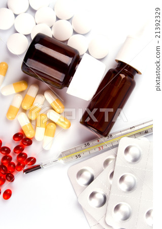 different pills closeup 21392329