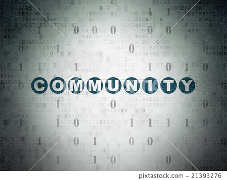 Community on Digital Paper background - Stock Illustration [21393276 ...