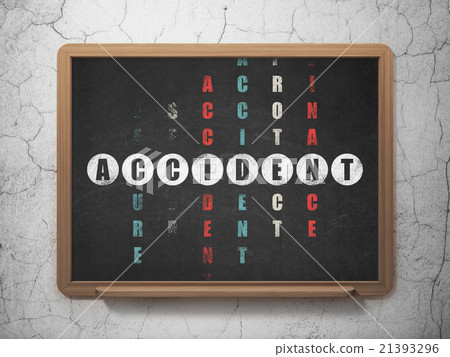 Insurance concept: Accident in Crossword Puzzle Insurance concept: Accident in Crossword Puzzle 21393296