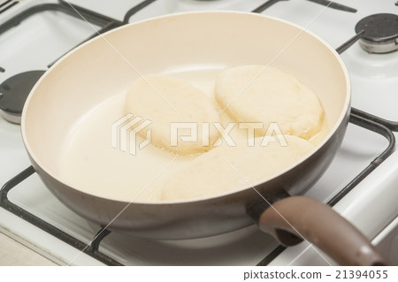 Patties with potato in the pan 21394055
