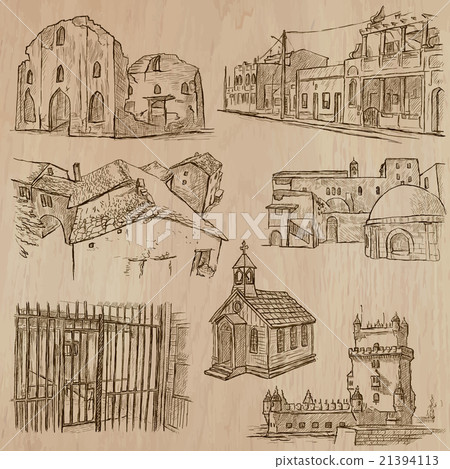 Architecture - hand drawn vector pack 21394113